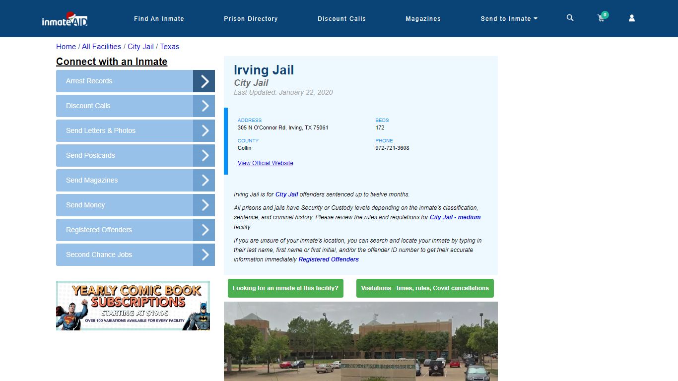 Irving Jail | Inmate Locator